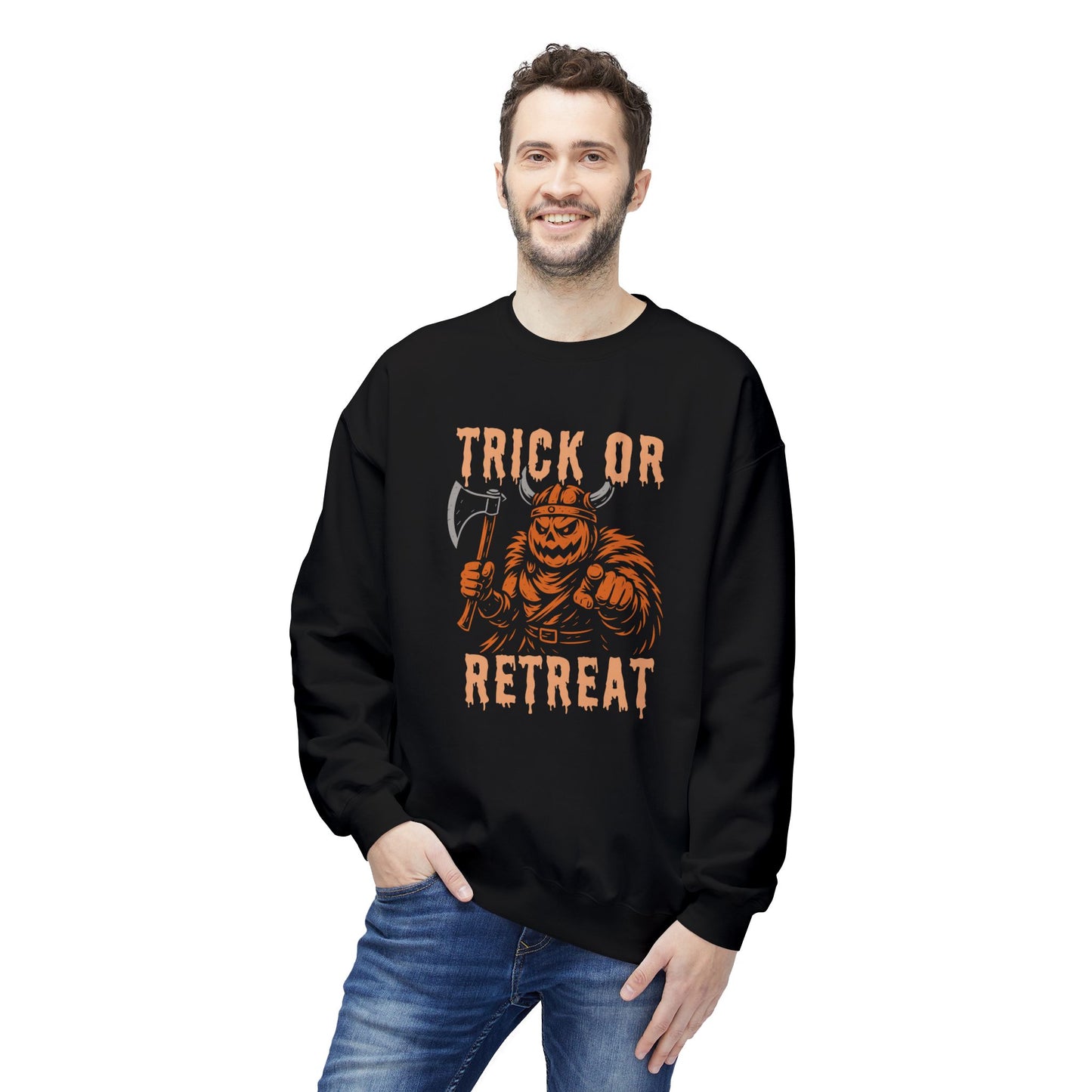 Trick or retreat, Halloween Sweatshirt