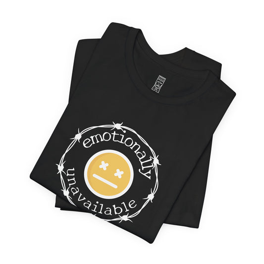 Emotionally unavailable emoji T-shirt