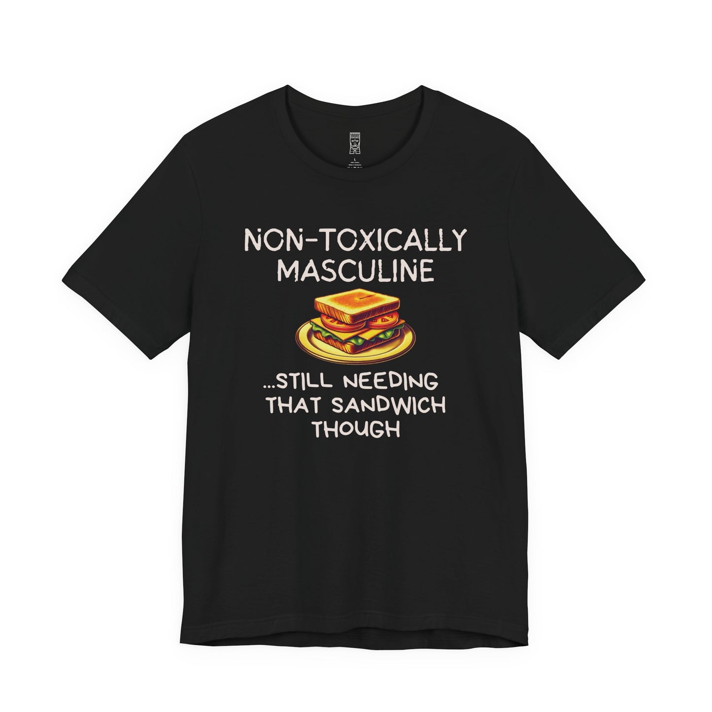 Non-toxically masculine T-shirt