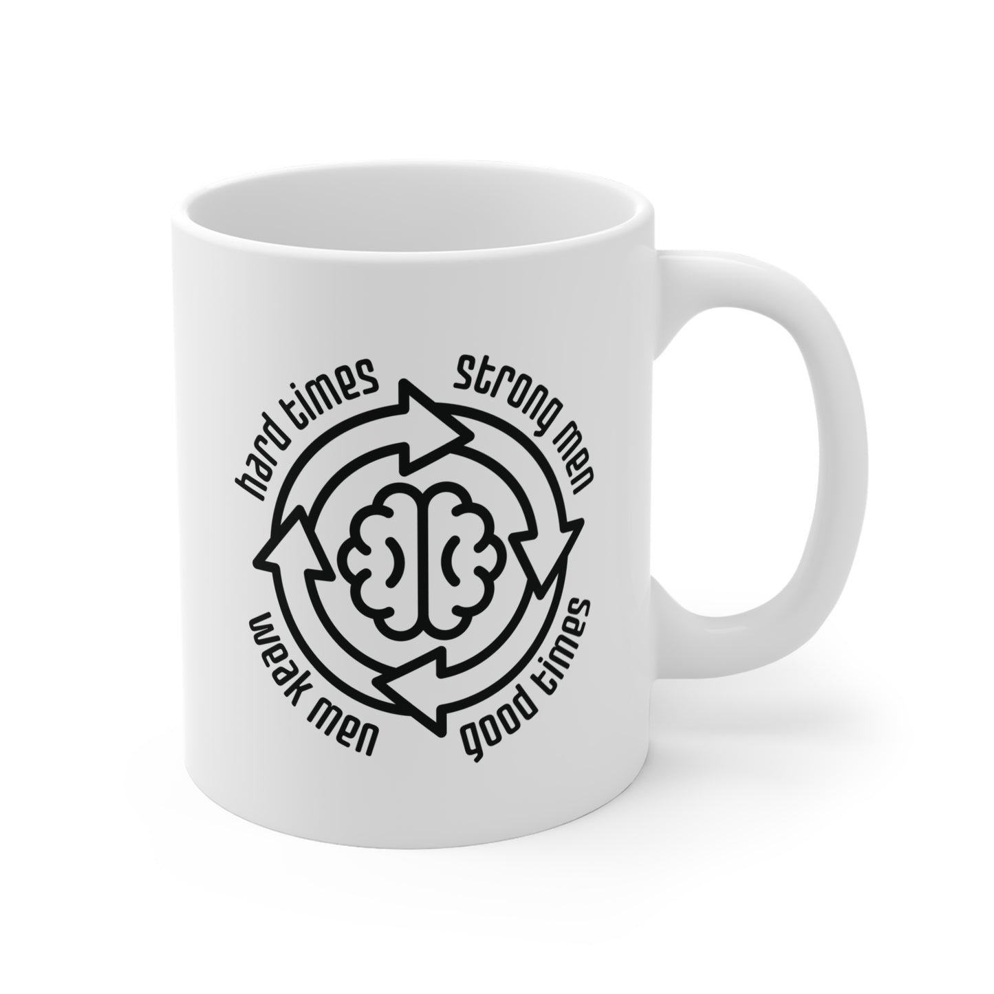 Strong men weak men cycle - Mug
