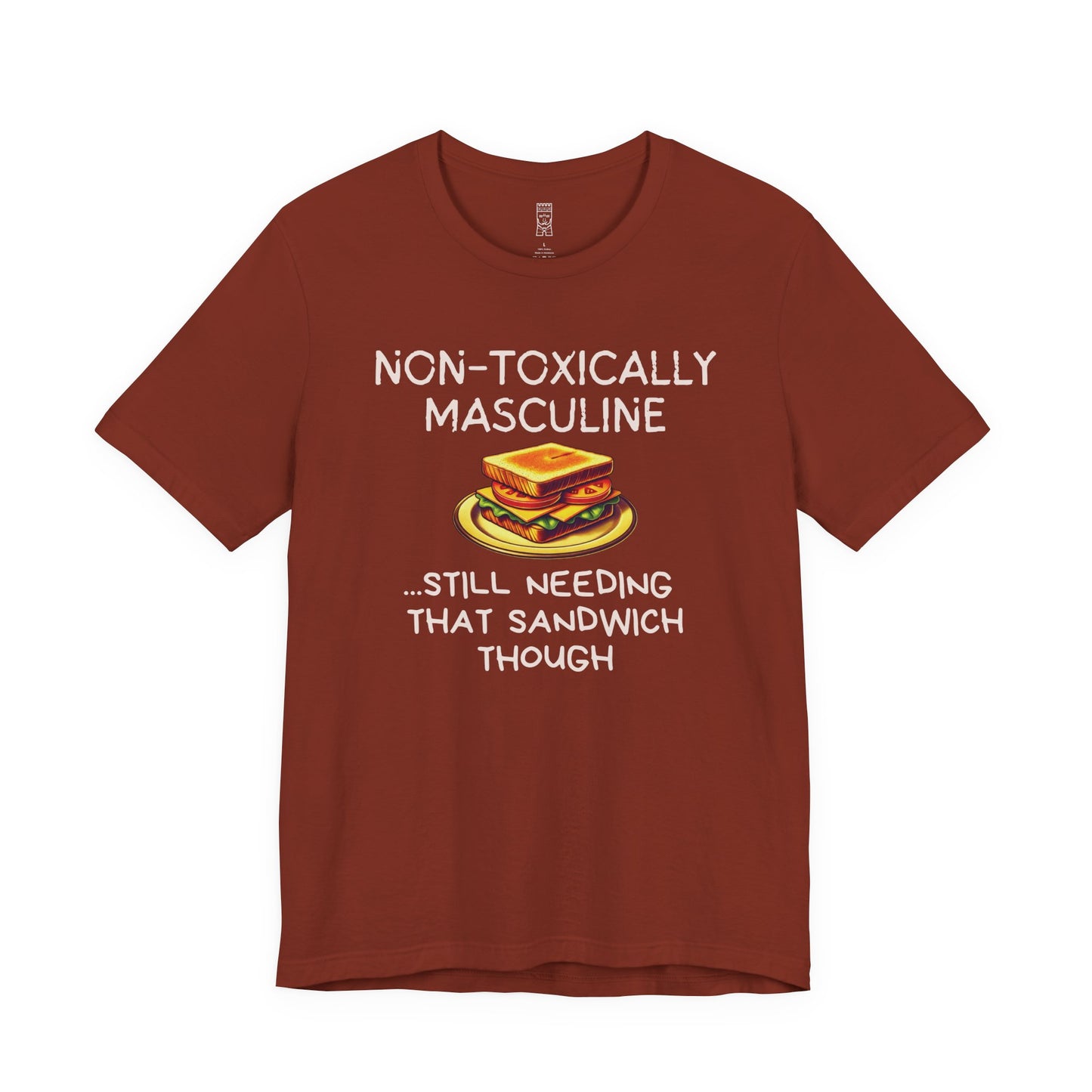 Non-toxically masculine T-shirt