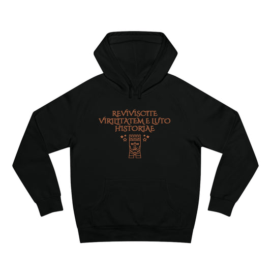 Revive manhood from the clay of history hoodie, Latin, bring back masculinity, roman soldier, mgtow, manosphere hoodie