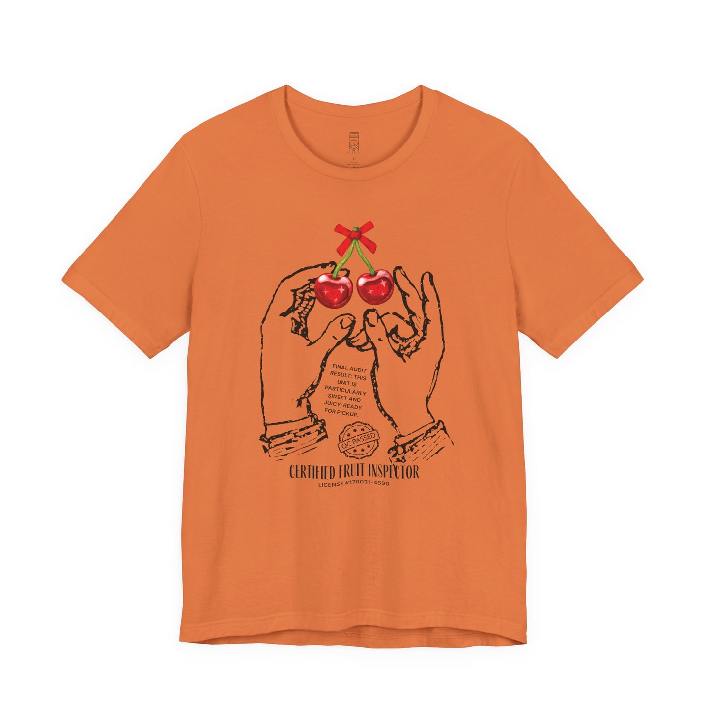 Cherries, certified fruit inspector - T-shirt