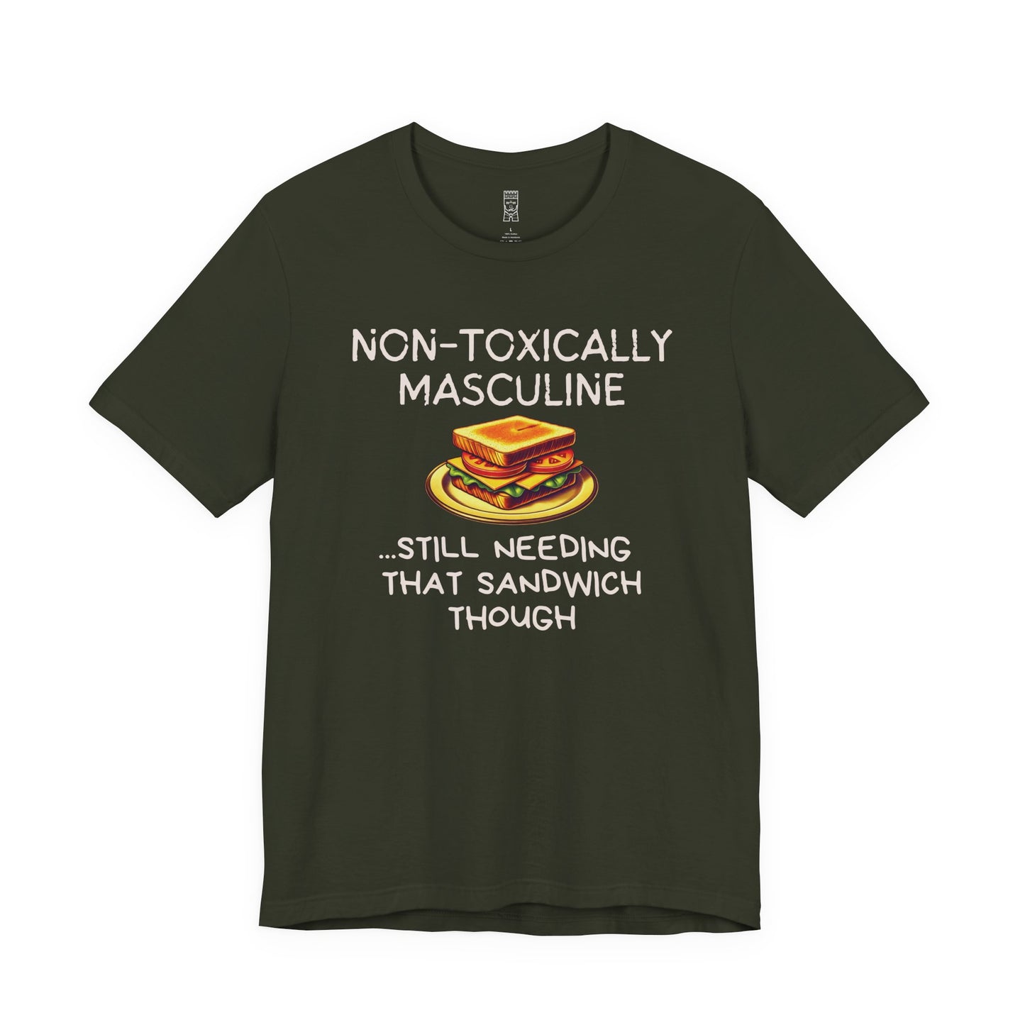 Non-toxically masculine T-shirt