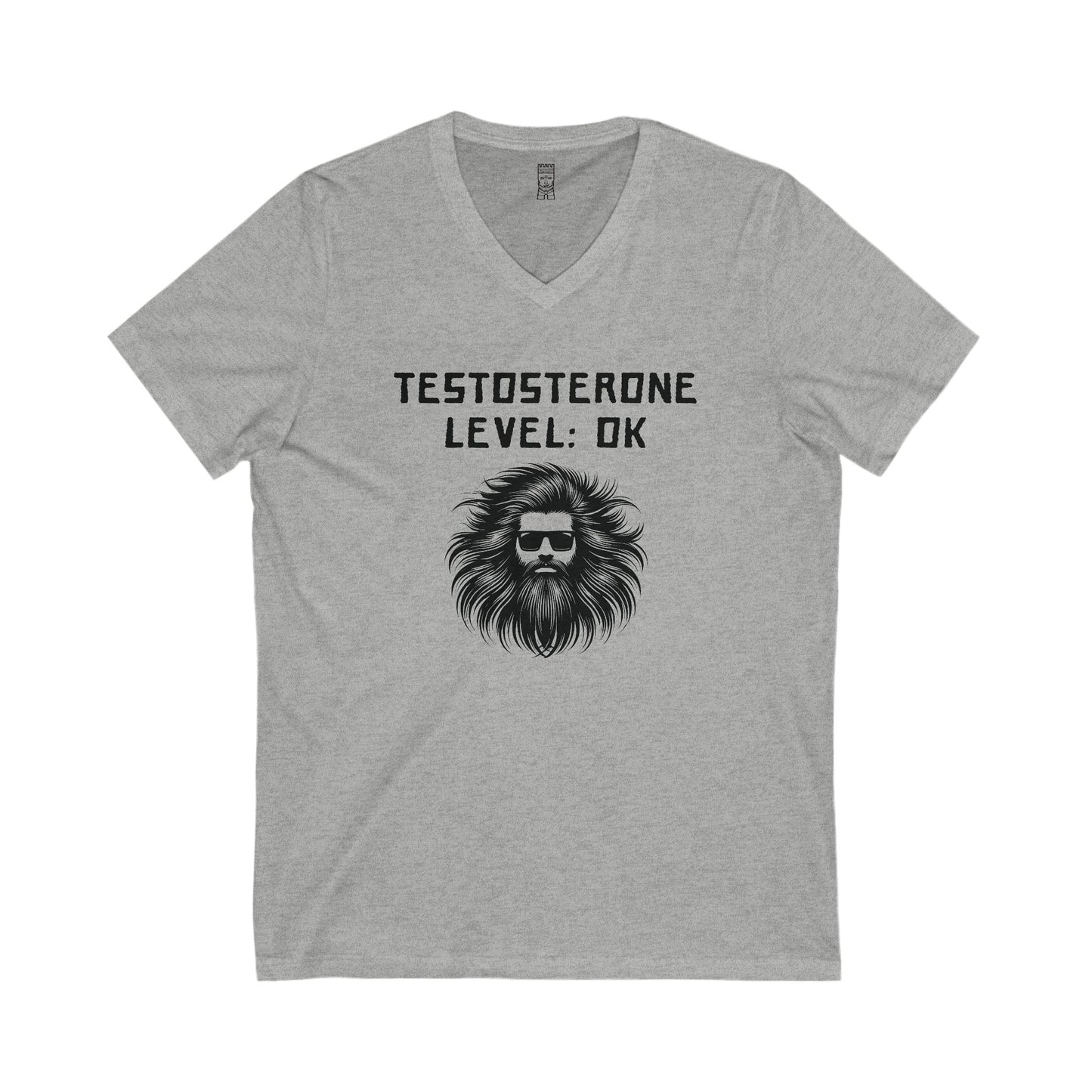 Testosterone level: OK - V-neck T-shirt