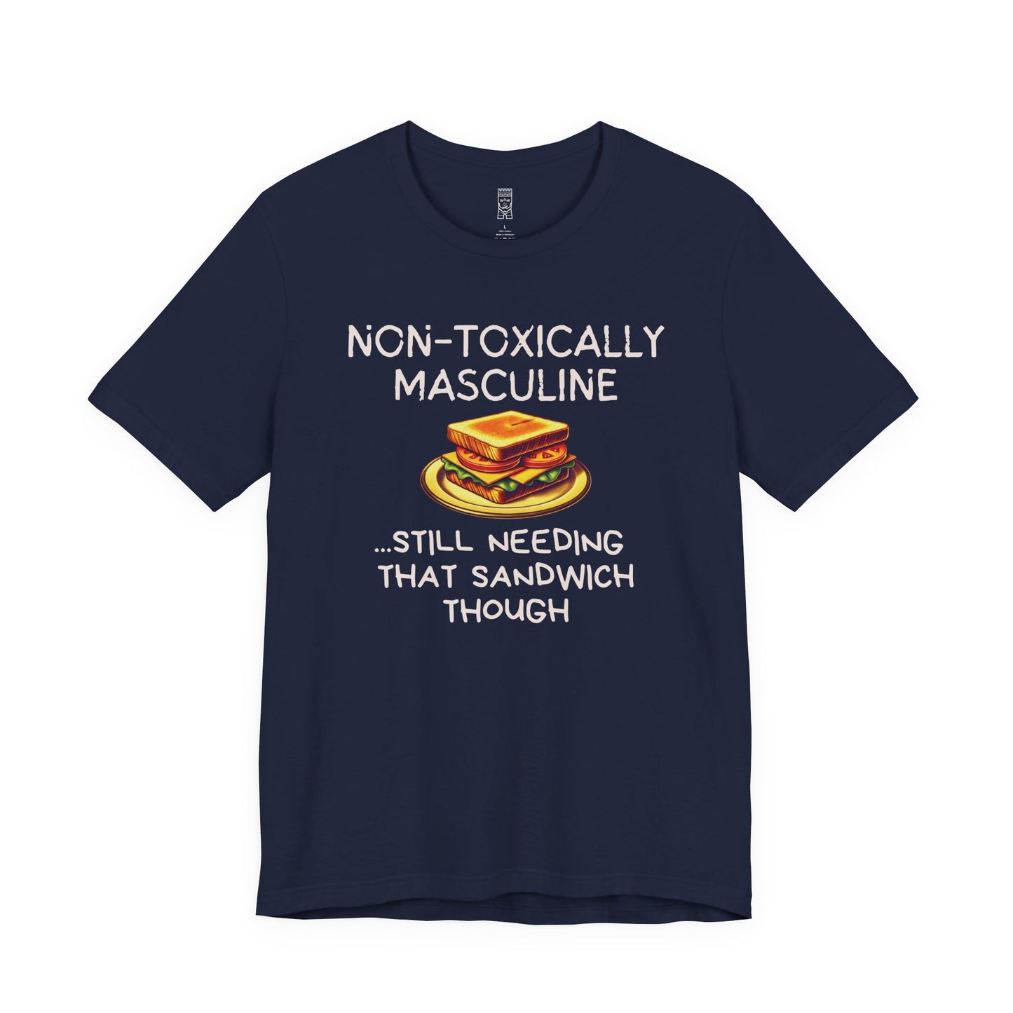 Non-toxically masculine T-shirt