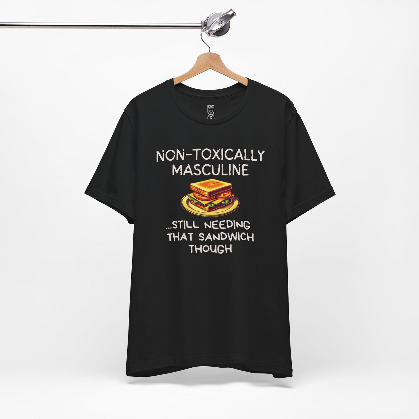 Non-toxically masculine T-shirt