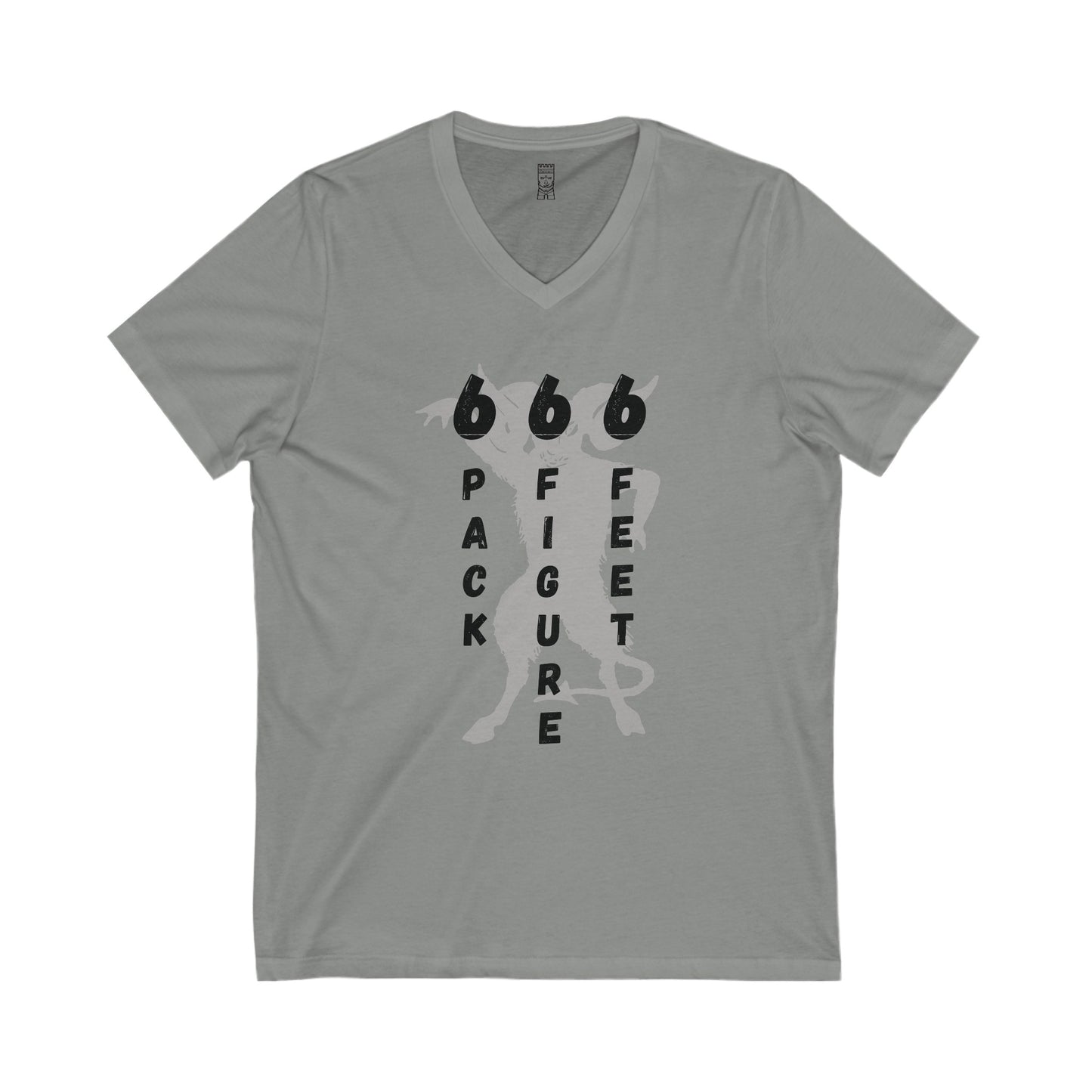 666, six pack six figure T-shirt, alpha male, manosphere tee