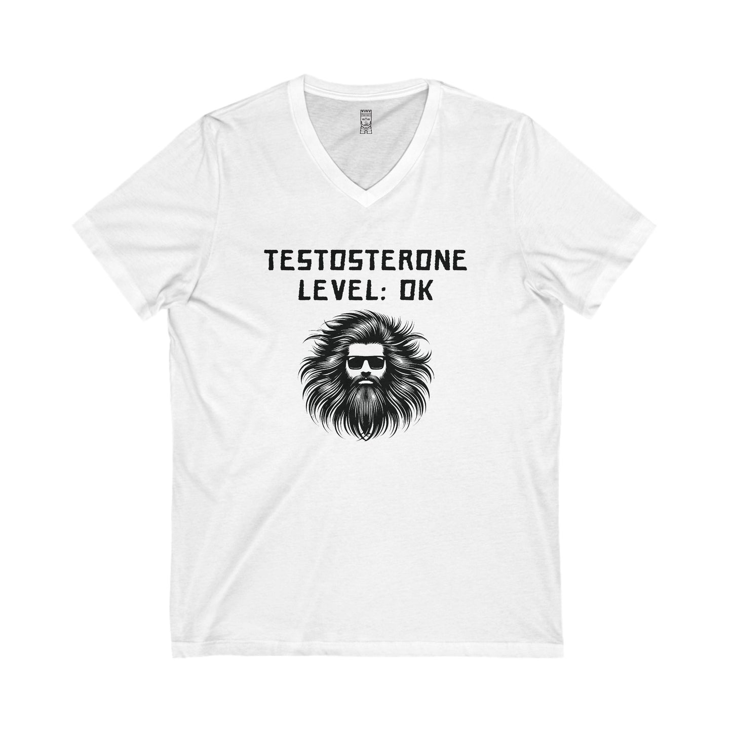 Testosterone level: OK - V-neck T-shirt