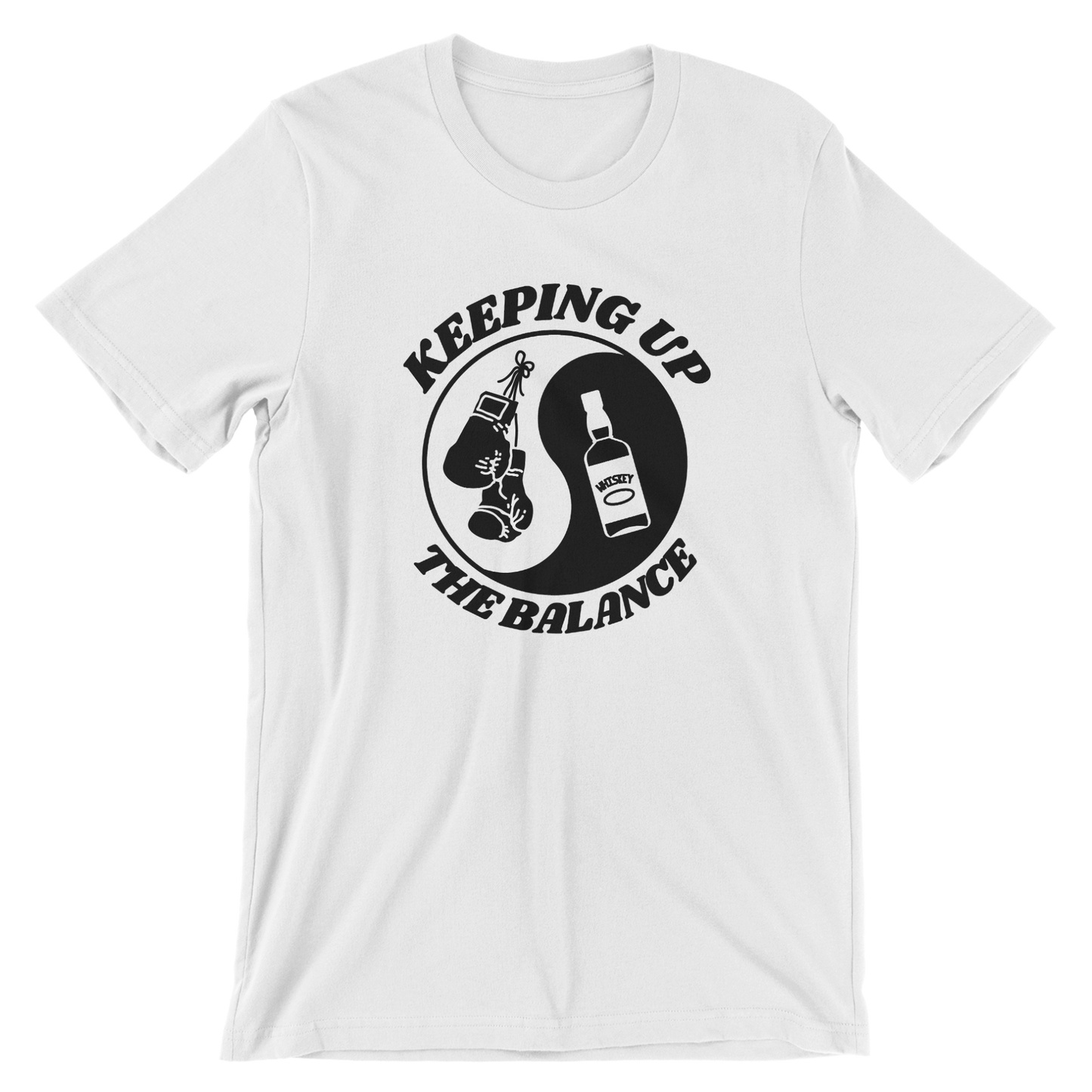 Ying yang, boxing and whiskey - T-shirt