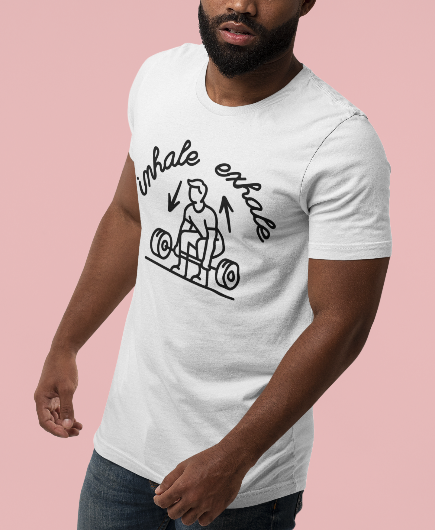 Inhale exhale lifting T-shirt