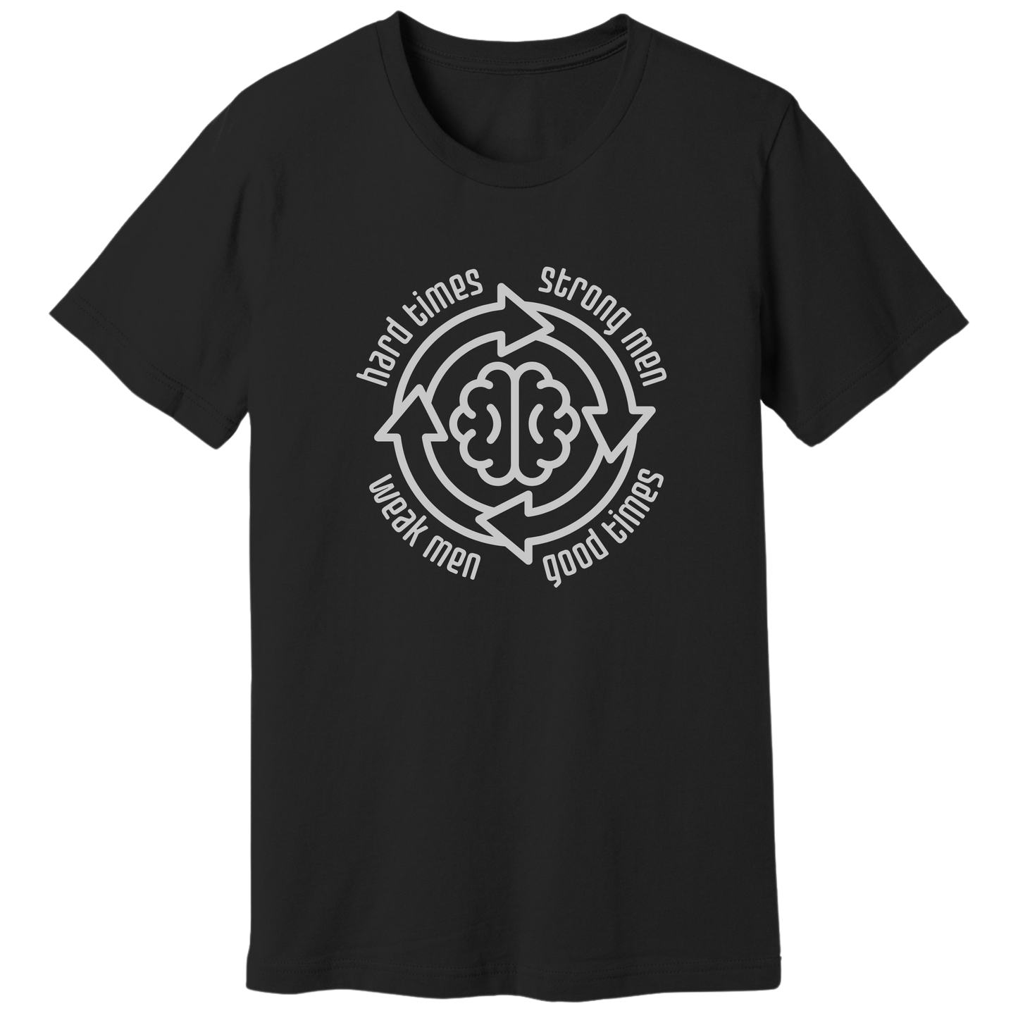 Strong men weak men cycle T-shirt