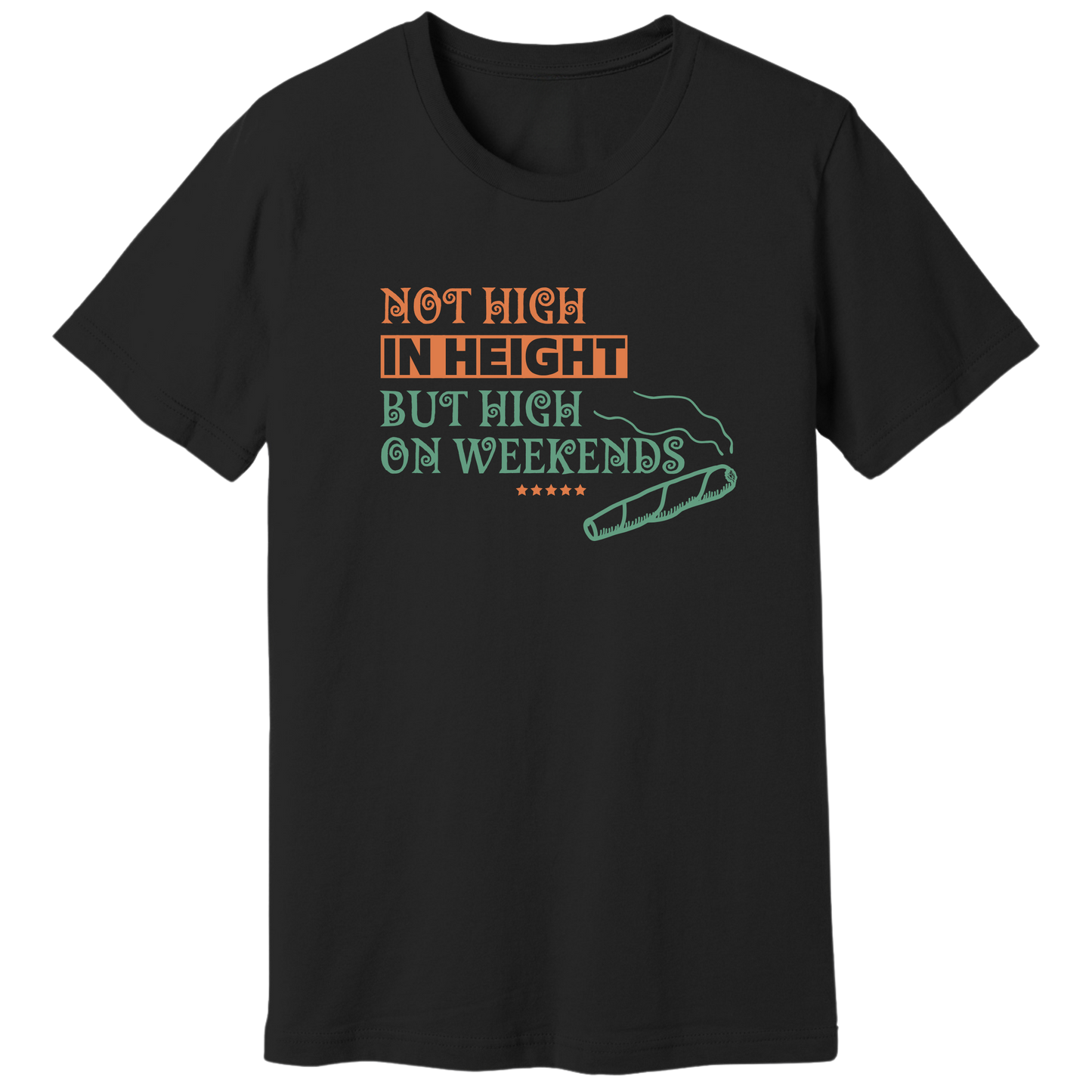 Not high in height T-shirt