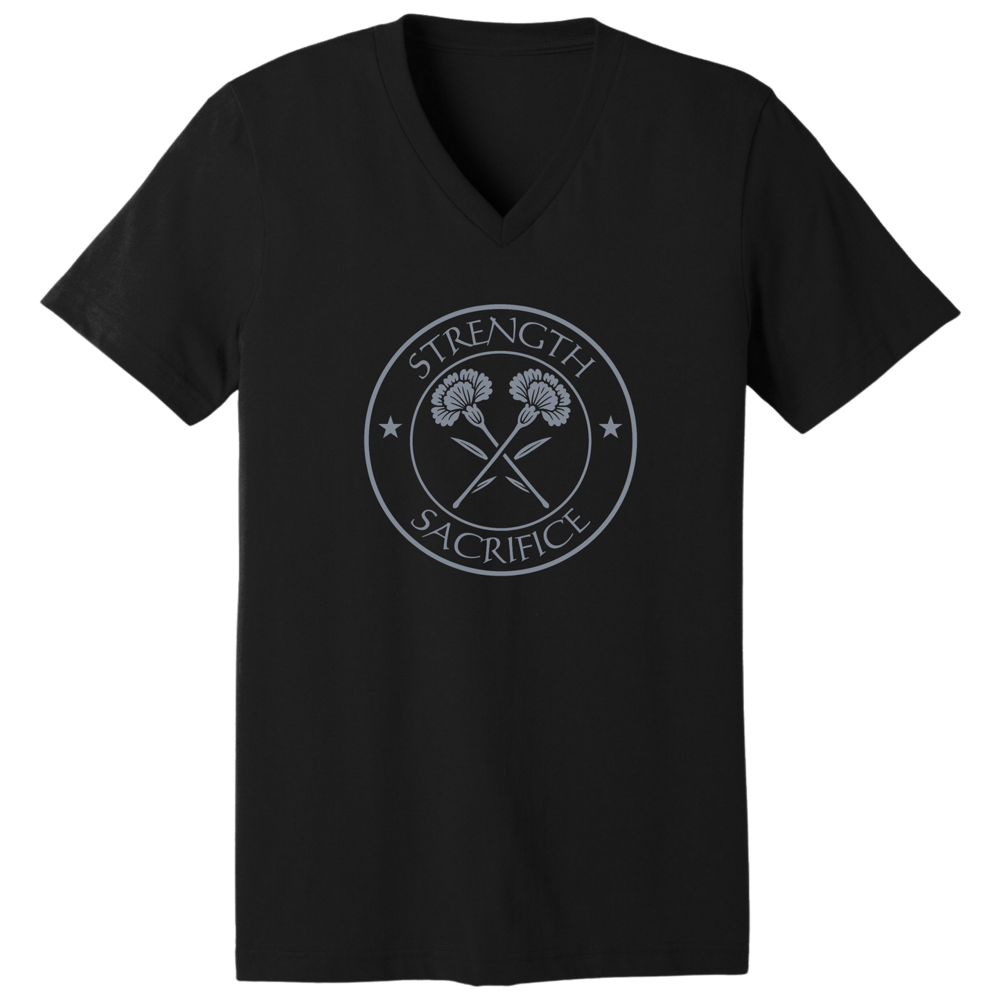 Carnation V-neck T-shirt