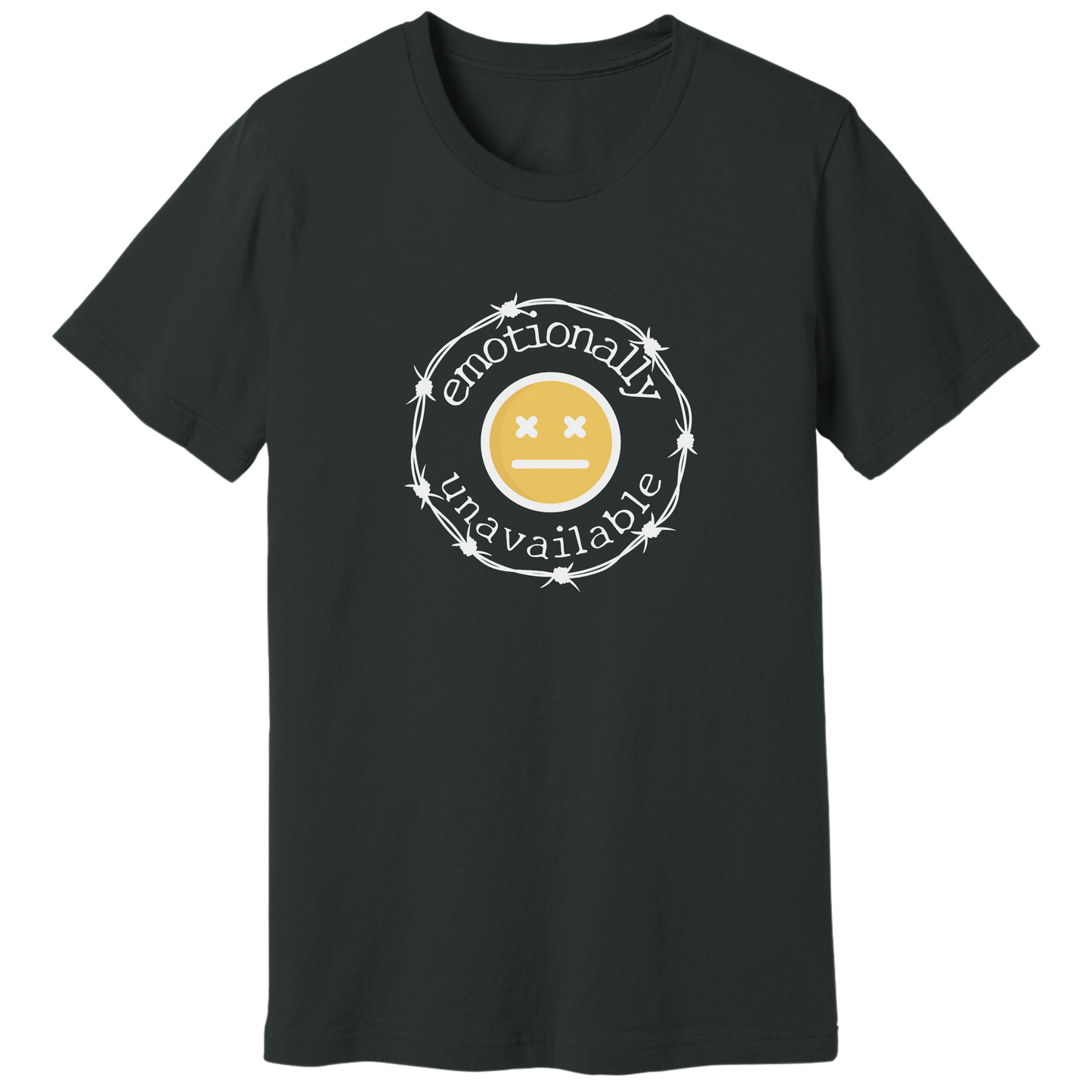 Emotionally unavailable emoji T-shirt