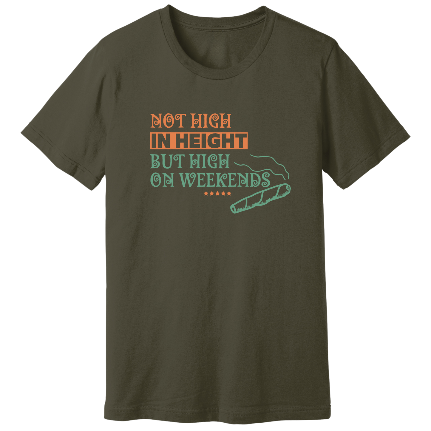 Not high in height T-shirt