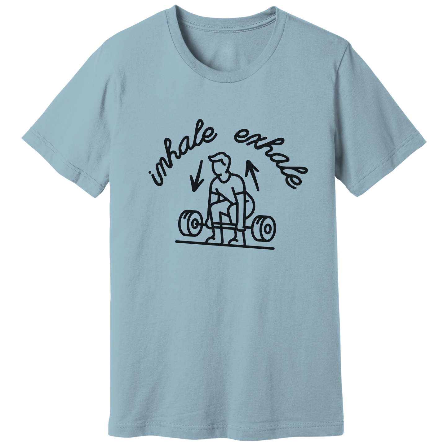 Inhale exhale lifting T-shirt