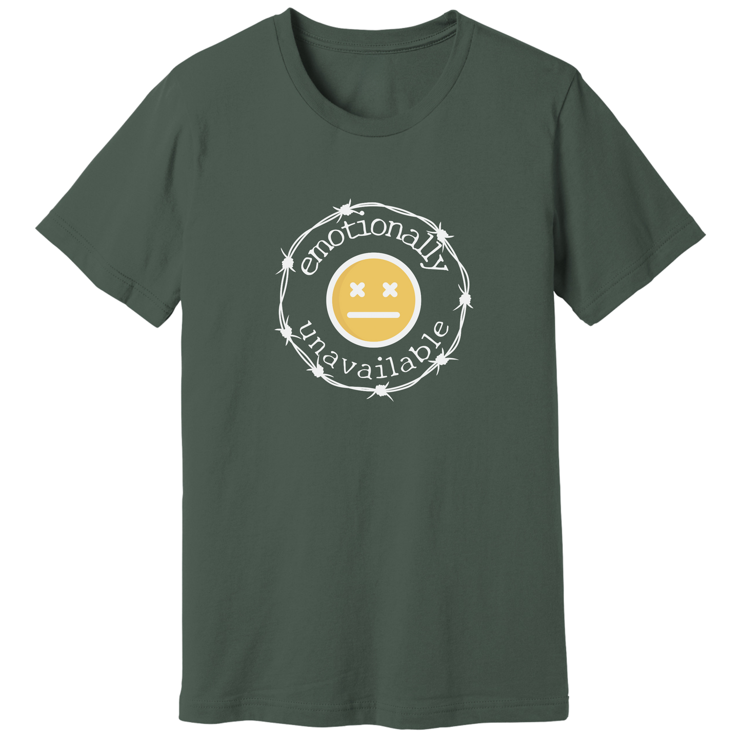 Emotionally unavailable emoji T-shirt