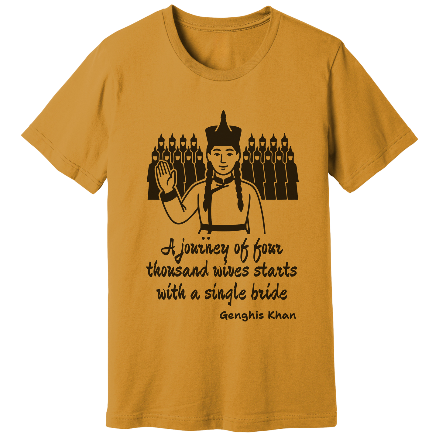 Genghis Khan quote, v2 - T-shirt