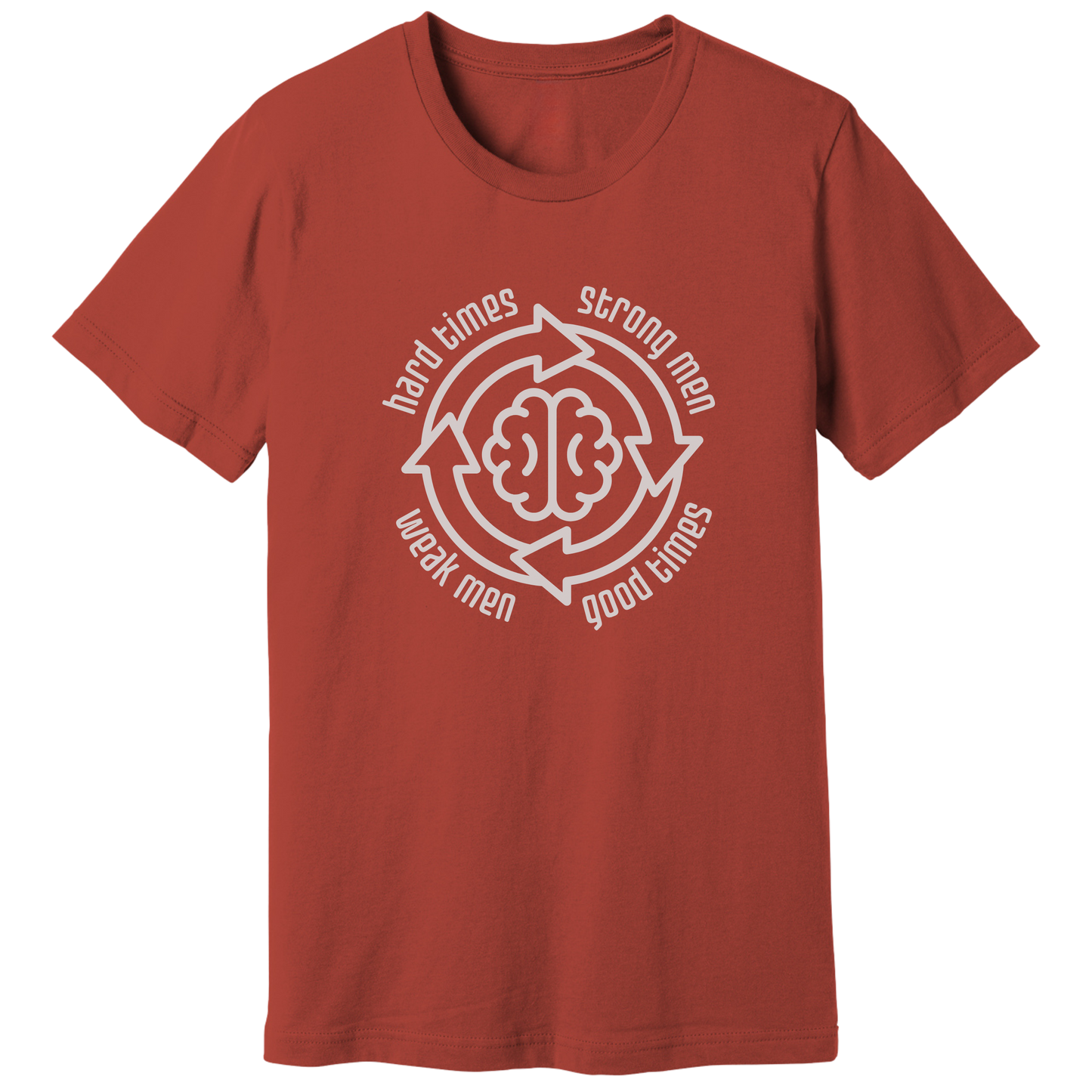 Strong men weak men cycle T-shirt