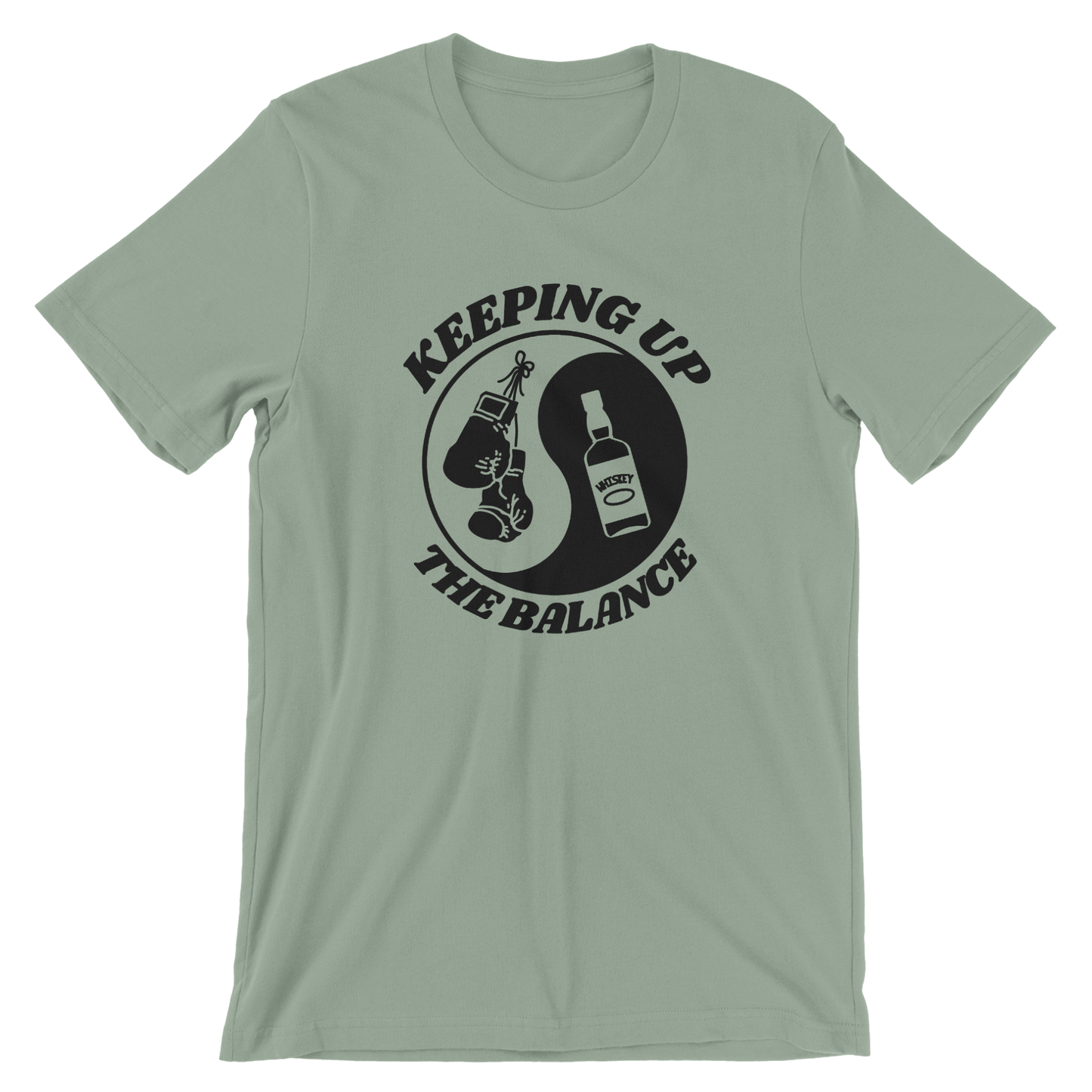 Ying yang, boxing and whiskey - T-shirt