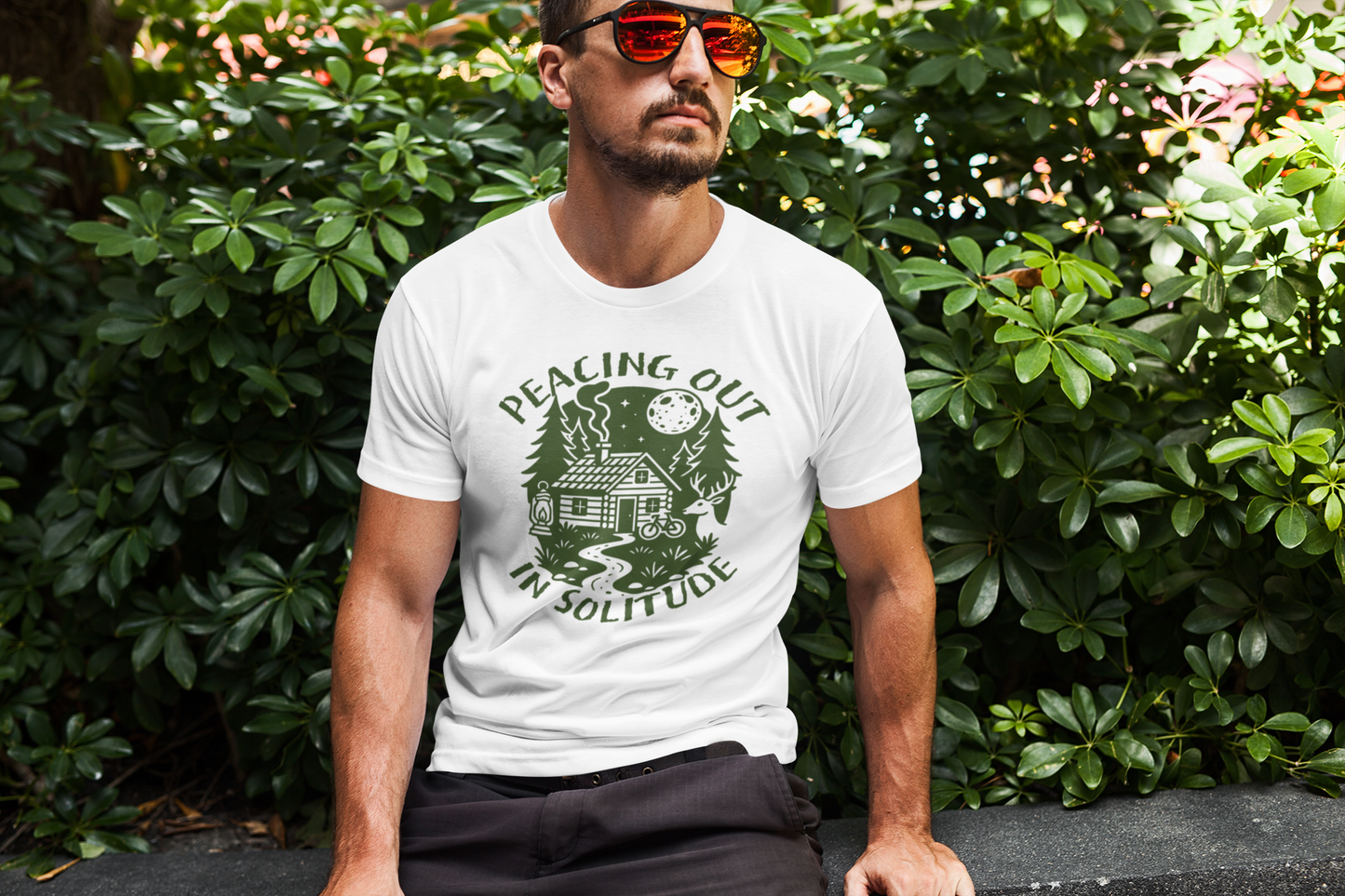 Peacing out in solitude T-shirt