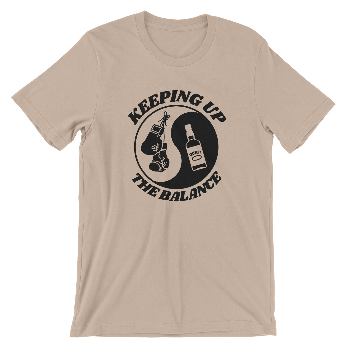 Ying yang, boxing and whiskey - T-shirt