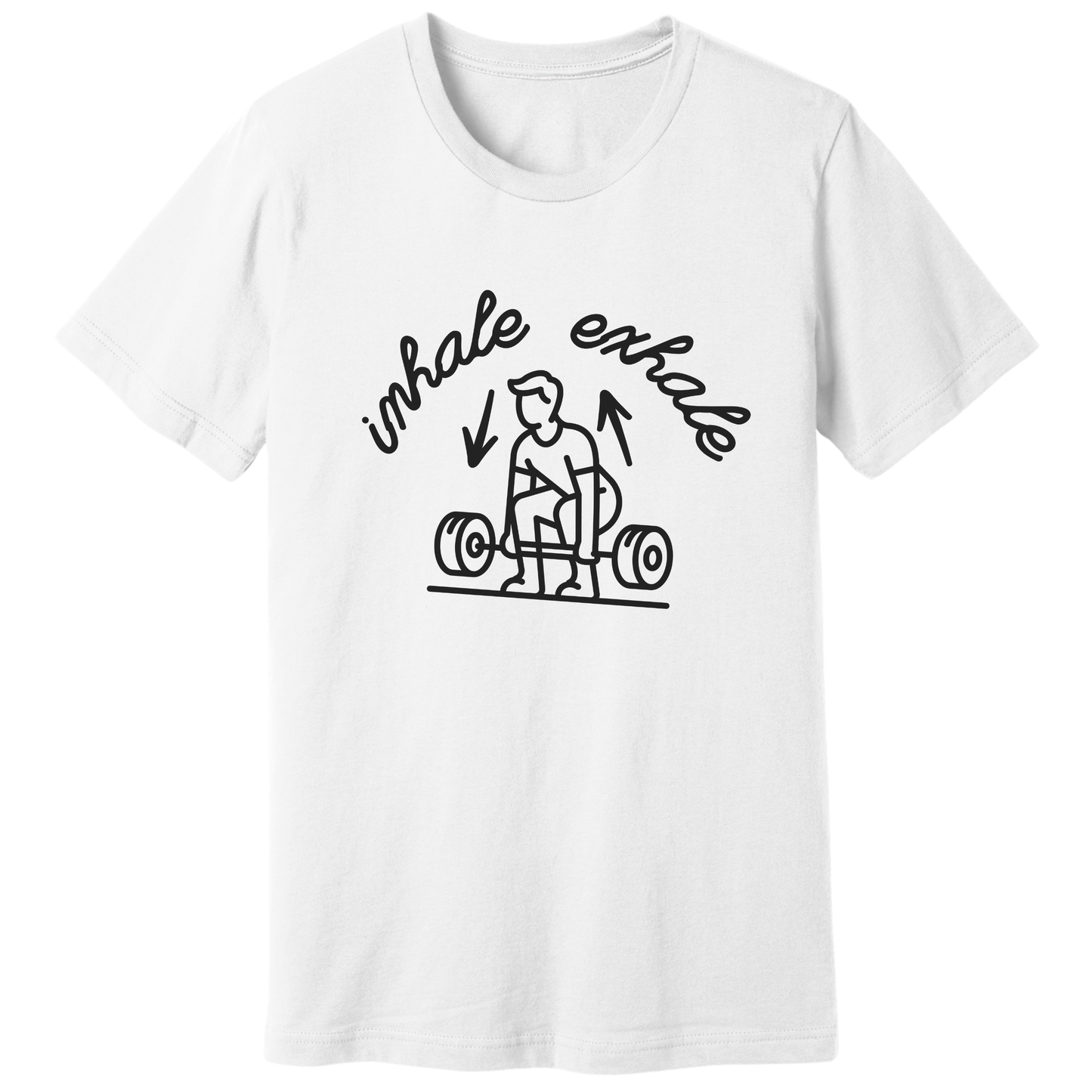 Inhale exhale lifting T-shirt