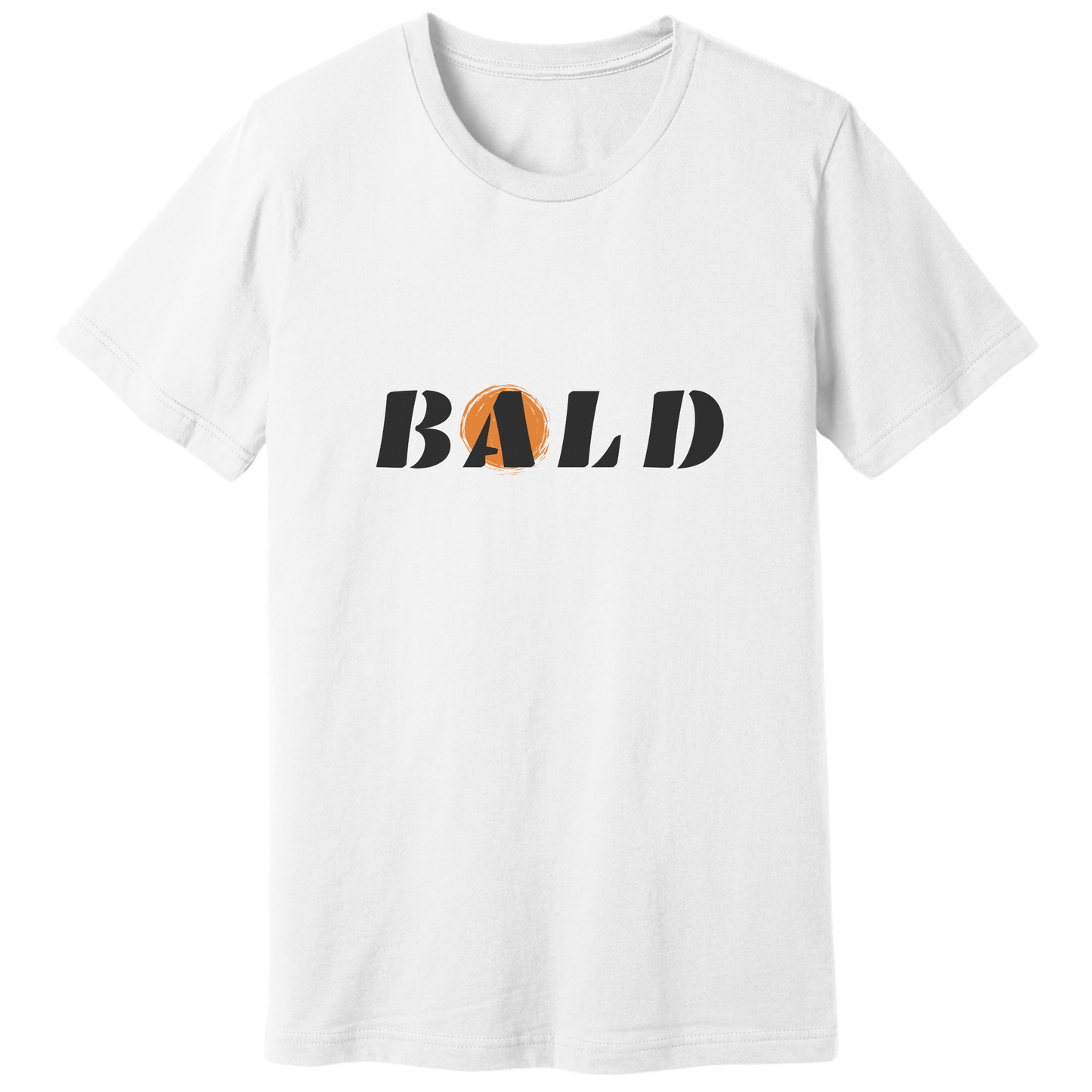 Bold, bald T-shirt
