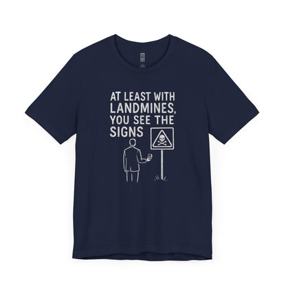 Marriage vs. minefields T-shirt