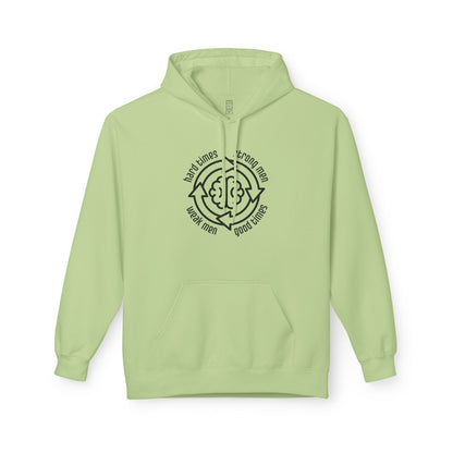 Strong men weak men cycle Hoodie