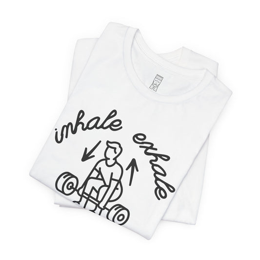 Inhale exhale lifting T-shirt