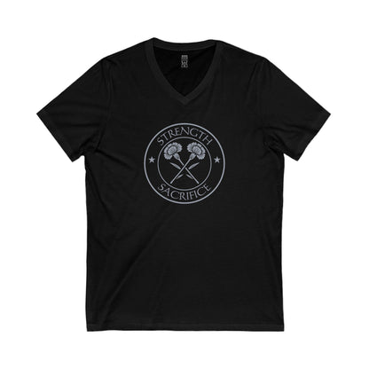 Carnation V-neck T-shirt