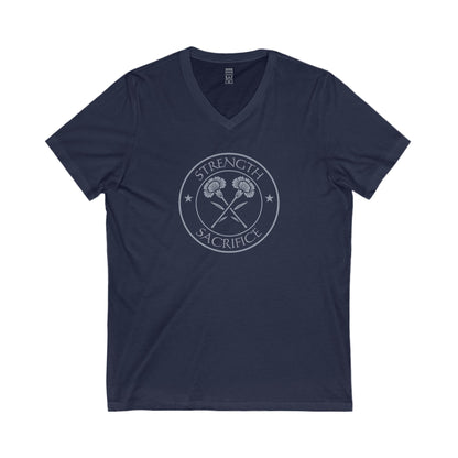 Carnation V-neck T-shirt