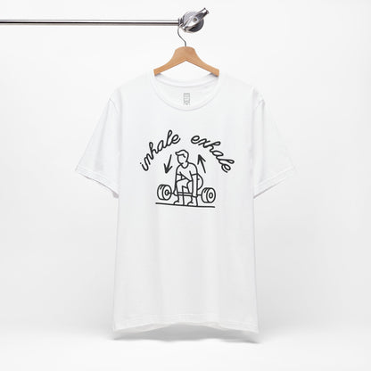 Inhale exhale lifting T-shirt