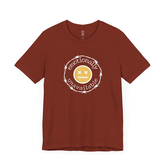 Emotionally unavailable emoji T-shirt