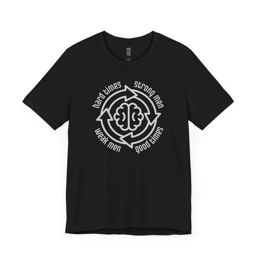 Strong men weak men cycle T-shirt