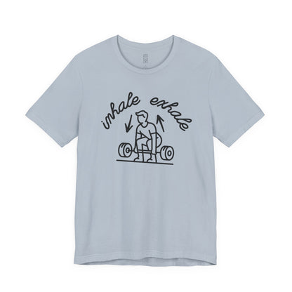 Inhale exhale lifting T-shirt