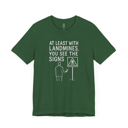 Marriage vs. minefields T-shirt