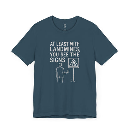 Marriage vs. minefields T-shirt