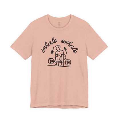 Inhale exhale lifting T-shirt