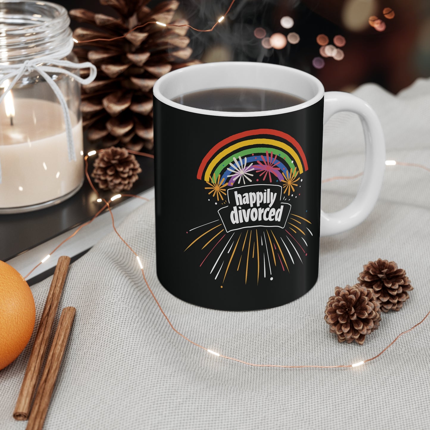 Happily divorced mug