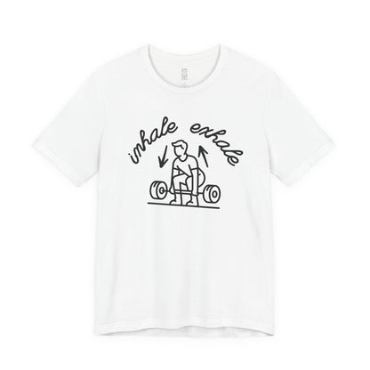 Inhale exhale lifting T-shirt