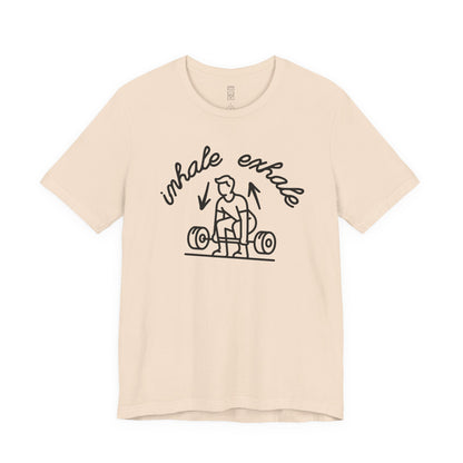 Inhale exhale lifting T-shirt
