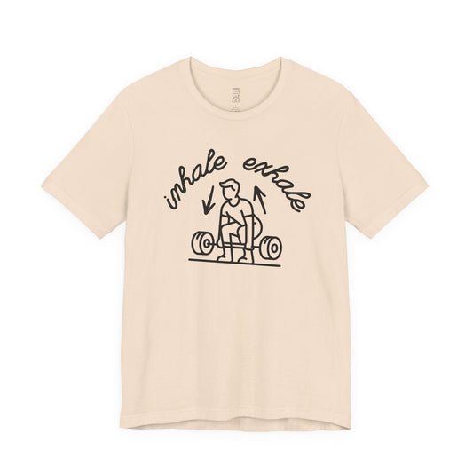 Inhale exhale lifting T-shirt