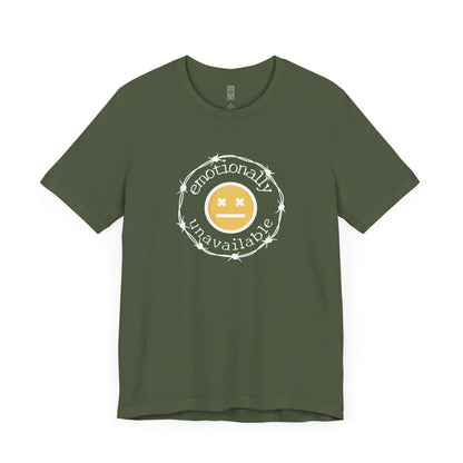 Emotionally unavailable emoji T-shirt