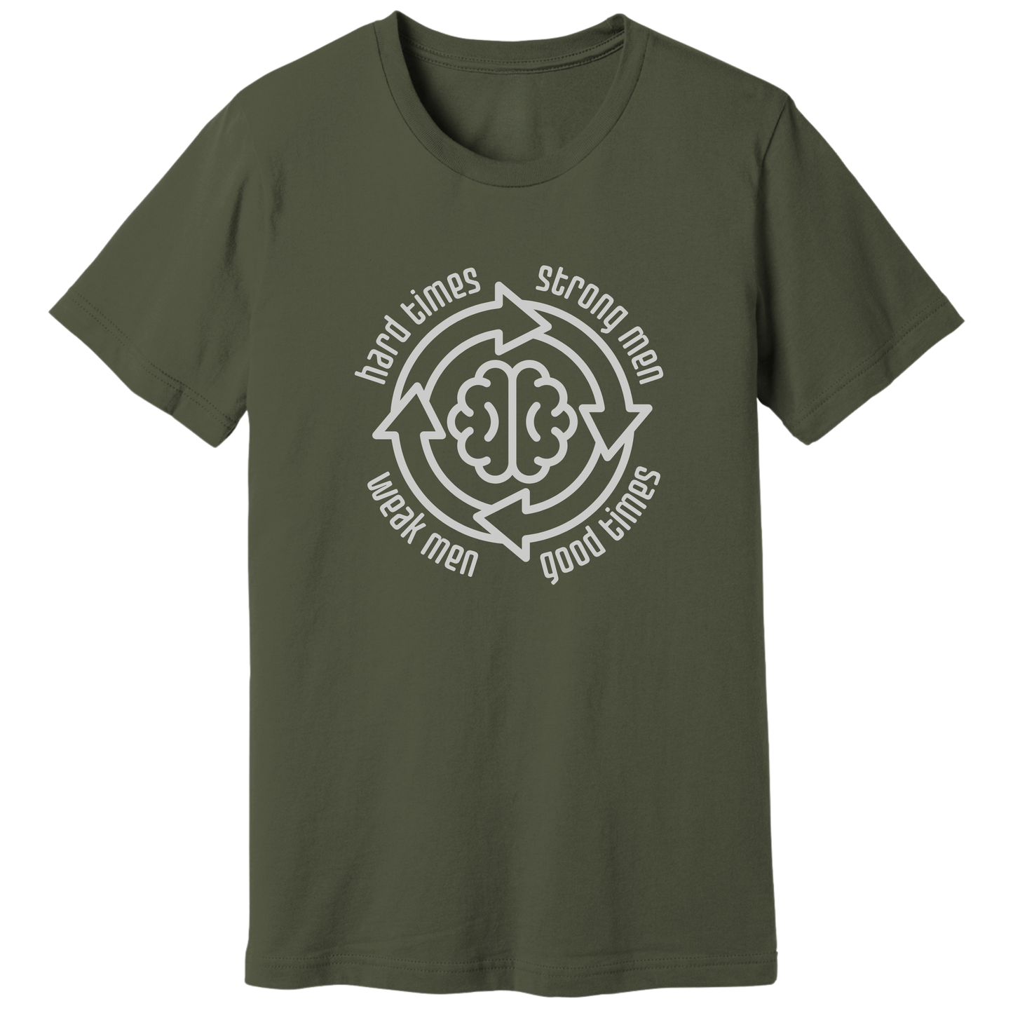 Strong men weak men cycle T-shirt