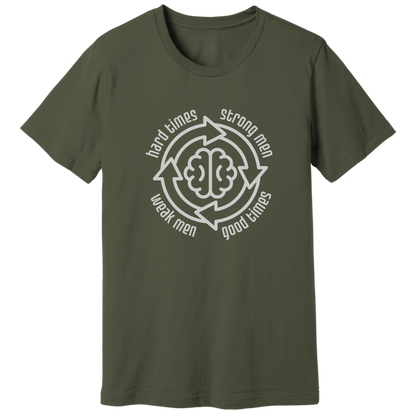 Strong men weak men cycle T-shirt