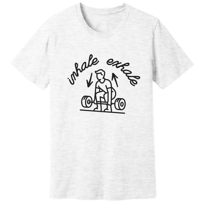 Inhale exhale lifting T-shirt
