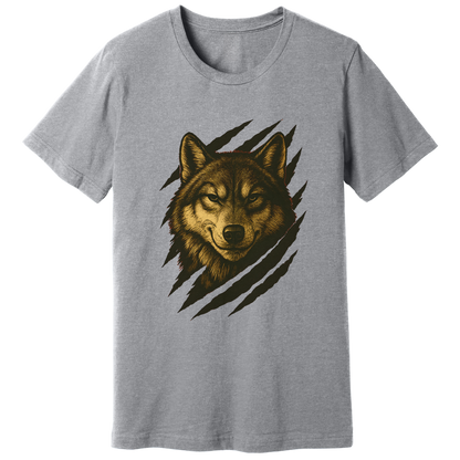Sly smirking wolf T-shirt